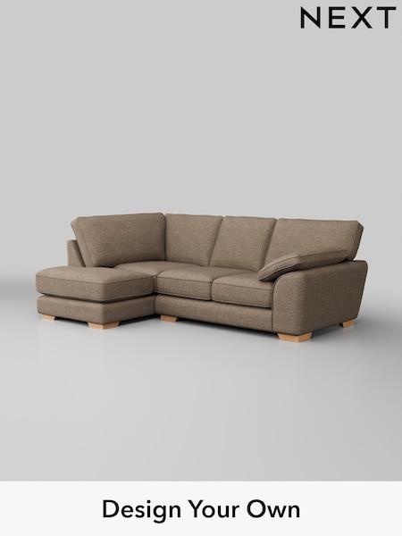Chunky Boucle Easy Clean/Mid Natural Stamford Grand Relaxed Sit (H34436) | £2,375