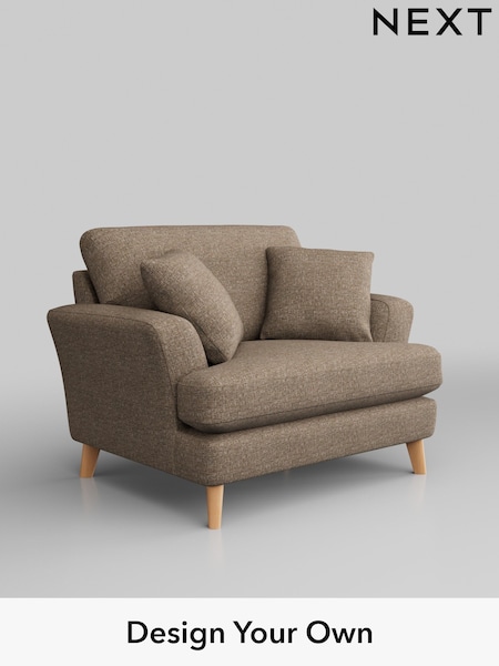 Chunky Boucle Easy Clean/Mid Natural Conway Relaxed Sit (H34437) | £975