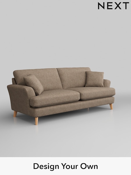 Chunky Boucle Easy Clean/Mid Natural Conway Relaxed Sit (H34437) | £1,450