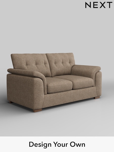 Chunky Boucle Easy Clean/Mid Natural Hayden Buttoned Back (H34441) | £1,125