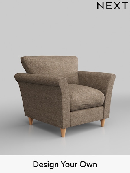 Chunky Boucle Easy Clean/Mid Natural Hartley Relaxed Sit (H34442) | £825