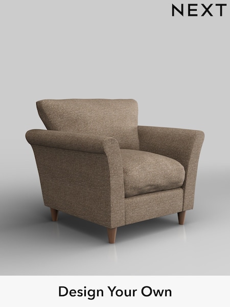 Chunky Boucle Easy Clean/Mid Natural Hartley Relaxed Sit (H34442) | £825