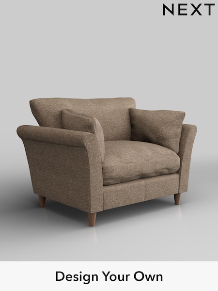 Chunky Boucle Easy Clean/Mid Natural Hartley Relaxed Sit (H34442) | £925