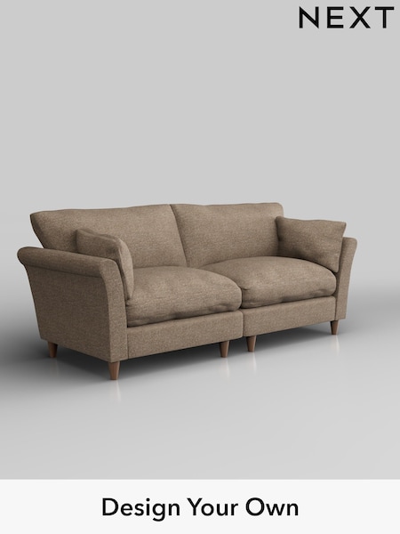 Chunky Boucle Easy Clean/Mid Natural Hartley Relaxed Sit (H34442) | £1,375