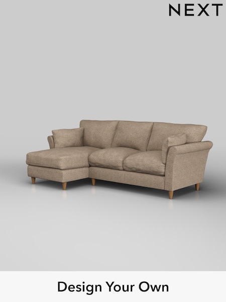 Chunky Boucle Easy Clean/Mid Natural Hartley Relaxed Sit (H34442) | £1,899