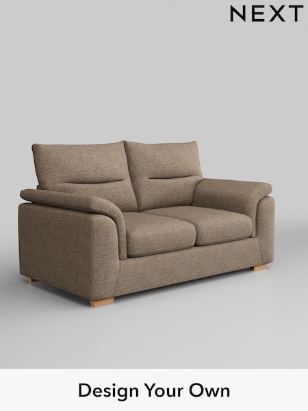 Chunky Boucle Easy Clean/Mid Natural Hayden Highback (H34443) | £1,125