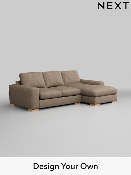 Chunky Boucle Easy Clean/Mid Natural Houghton Deep Relaxed Sit (H34445) | £2,125