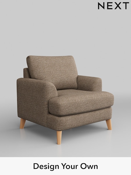 Chunky Boucle Easy Clean/Mid Natural Parker (H34448) | £875