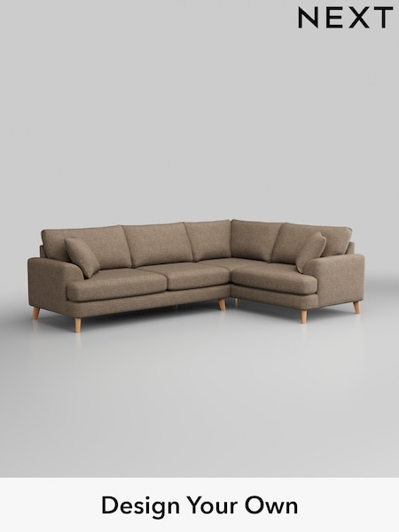 Chunky Boucle Easy Clean/Mid Natural Parker (H34448) | £2,425
