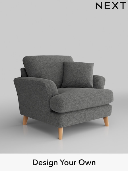 Chunky Chenille/Dark Grey Conway Relaxed Sit (H34455) | £875