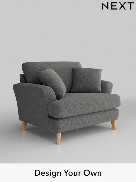 Chunky Chenille/Dark Grey Conway Relaxed Sit (H34455) | £975