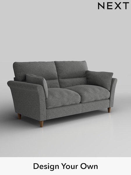 Chunky Chenille/Dark Grey Hartley Highback Relaxed Sit (H34456) | £1,325