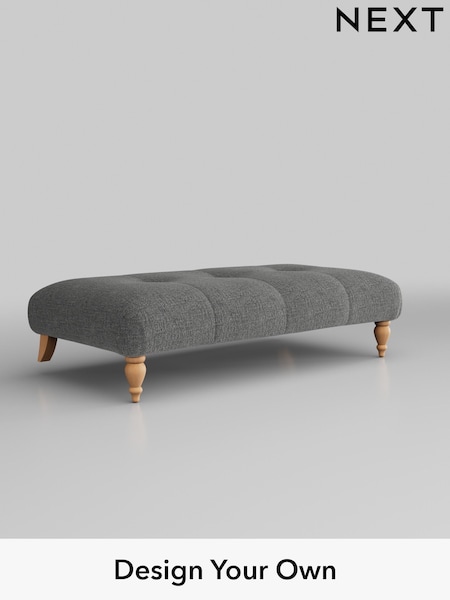 Chunky Chenille/Dark Grey Erin Buttoned Back Deep Sit (H34458) | £499