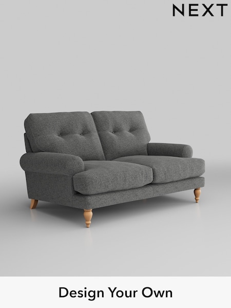 Chunky Chenille/Dark Grey Erin Buttoned Back Deep Sit (H34458) | £1,175