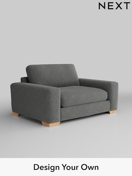 Chunky Chenille/Dark Grey Houghton Deep Relaxed Sit (H34459) | £1,225