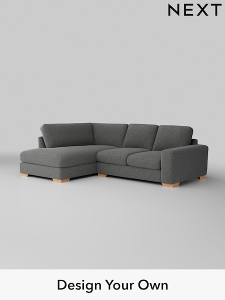 Chunky Chenille/Dark Grey Houghton Deep Relaxed Sit (H34459) | £2,150