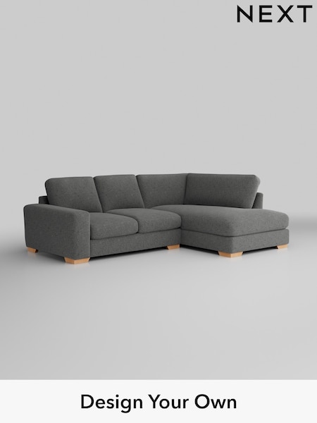 Chunky Chenille/Dark Grey Houghton Deep Relaxed Sit (H34459) | £2,150