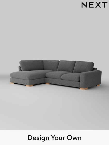 Chunky Chenille/Dark Grey Houghton Deep Relaxed Sit (H34459) | £2,250