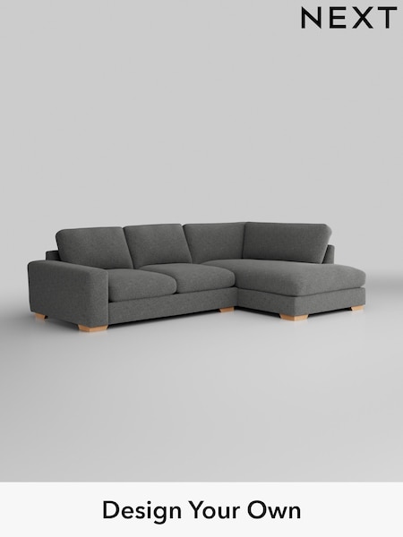 Chunky Chenille/Dark Grey Houghton Deep Relaxed Sit (H34459) | £2,250