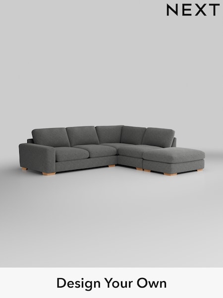 Chunky Chenille/Dark Grey Houghton Deep Relaxed Sit (H34459) | £2,675