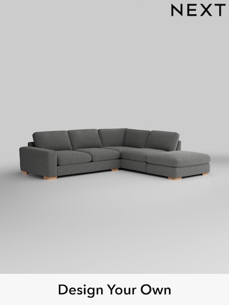 Chunky Chenille/Dark Grey Houghton Deep Relaxed Sit (H34459) | £2,625