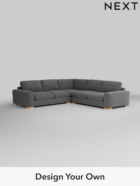 Chunky Chenille/Dark Grey Houghton Deep Relaxed Sit (H34459) | £2,925