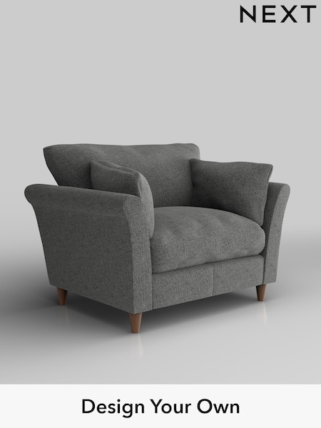 Chunky Chenille/Dark Grey Hartley Relaxed Sit (H34460) | £925