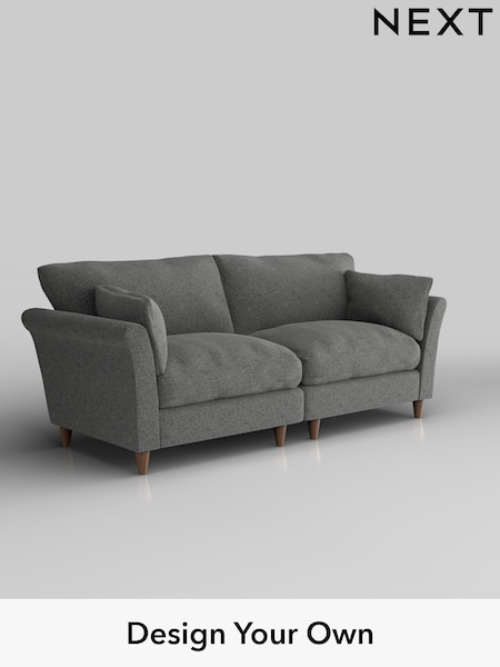 Chunky Chenille/Dark Grey Hartley Relaxed Sit (H34460) | £1,375