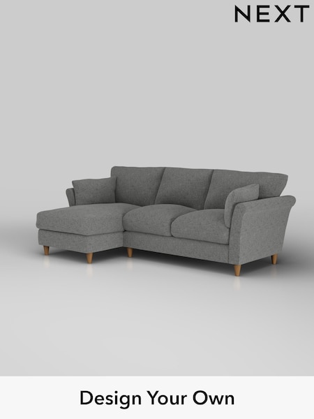 Chunky Chenille/Dark Grey Hartley Relaxed Sit (H34460) | £1,899