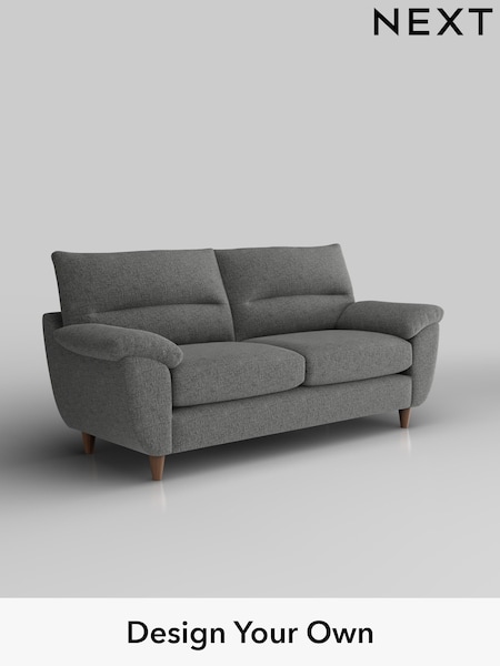 Chunky Chenille/Dark Grey Elliot Highback (H34468) | £1,175