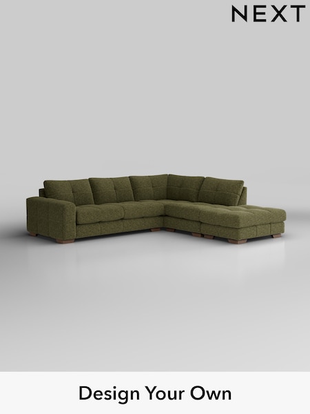Chunky Chenille/Dark Moss Green Brooke Deep Sit (H34475) | £2,825