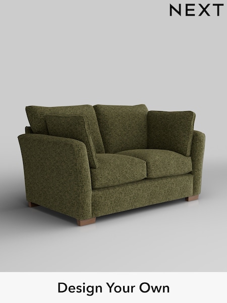 Chunky Chenille/Dark Moss Green Heath Highback (H34476) | £1,025