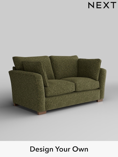 Chunky Chenille/Dark Moss Green Heath Highback (H34476) | £1,125