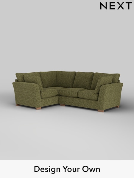 Chunky Chenille/Dark Moss Green Heath Highback (H34476) | £2,050