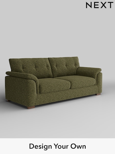 Chunky Chenille/Dark Moss Green Hayden Buttoned Back (H34478) | £1,325