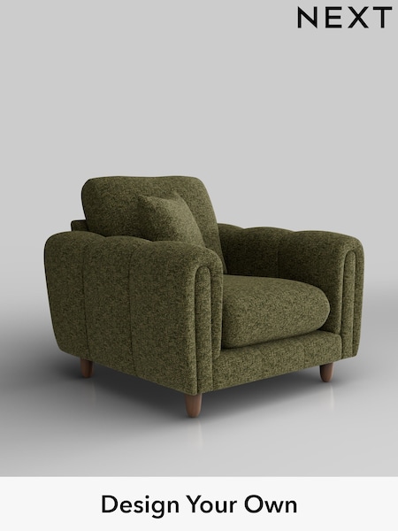 Chunky Chenille/Dark Moss Green Odella (H34479) | £875