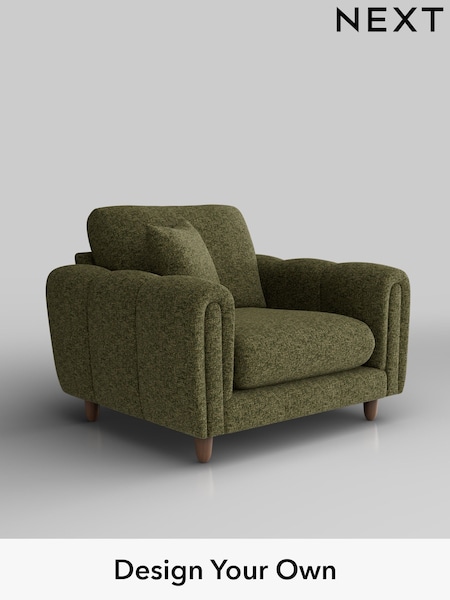 Chunky Chenille/Dark Moss Green Odella (H34479) | £975