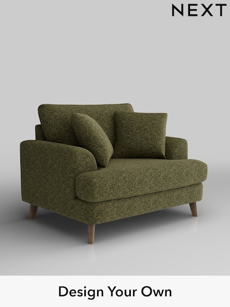 Chunky Chenille/Dark Moss Green Parker (H34480) | £975