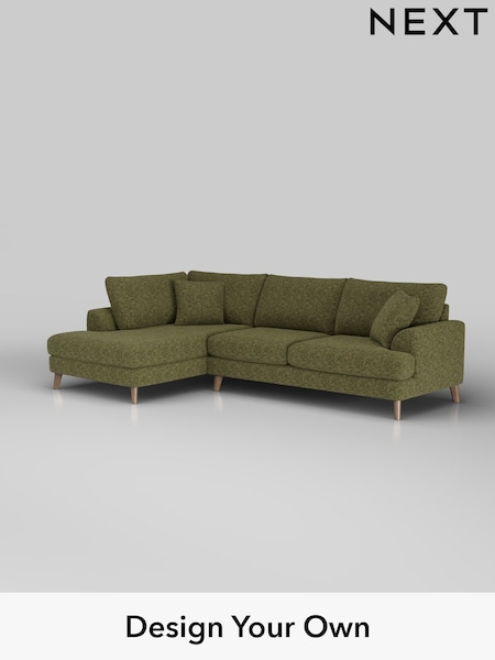 Chunky Chenille/Dark Moss Green Parker (H34480) | £2,350