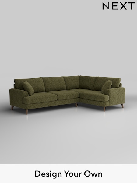 Chunky Chenille/Dark Moss Green Parker (H34480) | £2,425