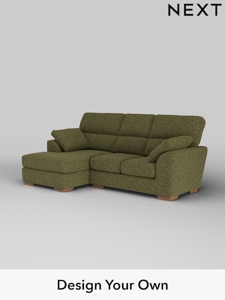 Chunky Chenille/Dark Moss Green Stamford Highback (H34481) | £2,025