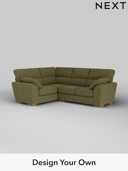 Chunky Chenille/Dark Moss Green Stamford Highback (H34481) | £2,150