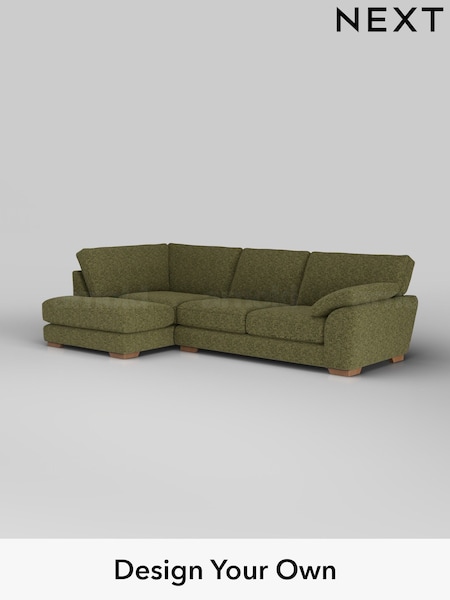Chunky Chenille/Dark Moss Green Stamford Grand Relaxed Sit (H34485) | £2,525