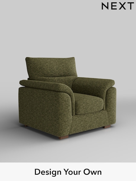 Chunky Chenille/Dark Moss Green Hayden Highback (H34487) | £750
