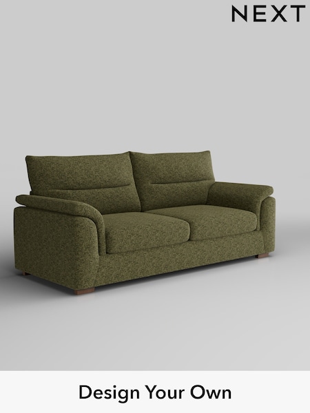 Chunky Chenille/Dark Moss Green Hayden Highback (H34487) | £1,325