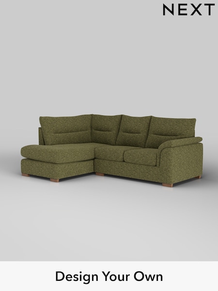 Chunky Chenille/Dark Moss Green Hayden Highback (H34487) | £1,825