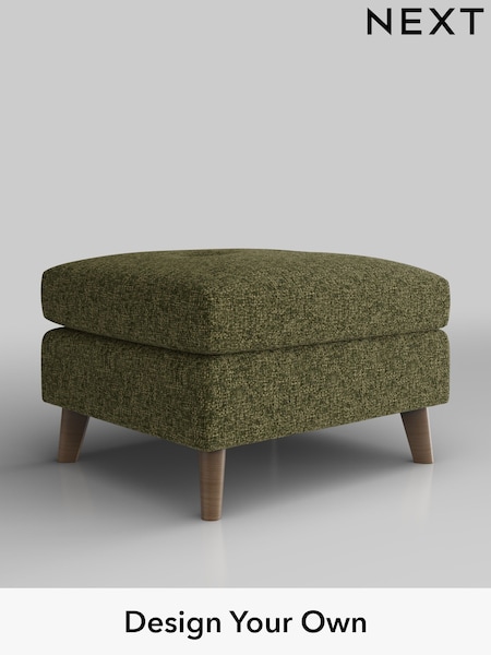 Chunky Chenille/Dark Moss Green Wilson Buttoned Back (H34493) | £350