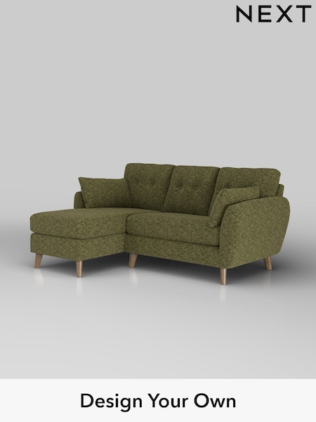 Chunky Chenille/Dark Moss Green Wilson Buttoned Back (H34493) | £1,575
