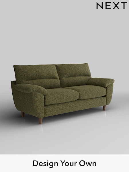 Chunky Chenille/Dark Moss Green Elliot Highback (H34494) | £1,175