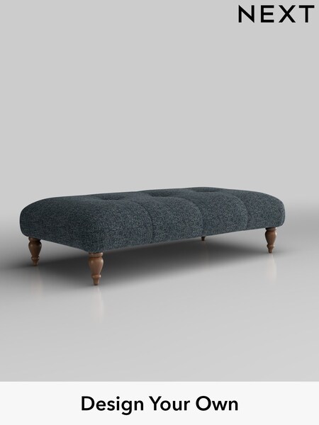 Chunky Chenille/Dark Navy Blue Erin Buttoned Back Deep Sit (H34495) | £499